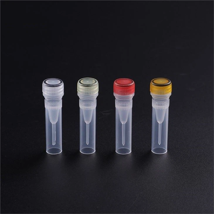 Cryonvial 2ml megfordítható eldobható műanyag Cryovials Cryogenic Injekciós üvegek